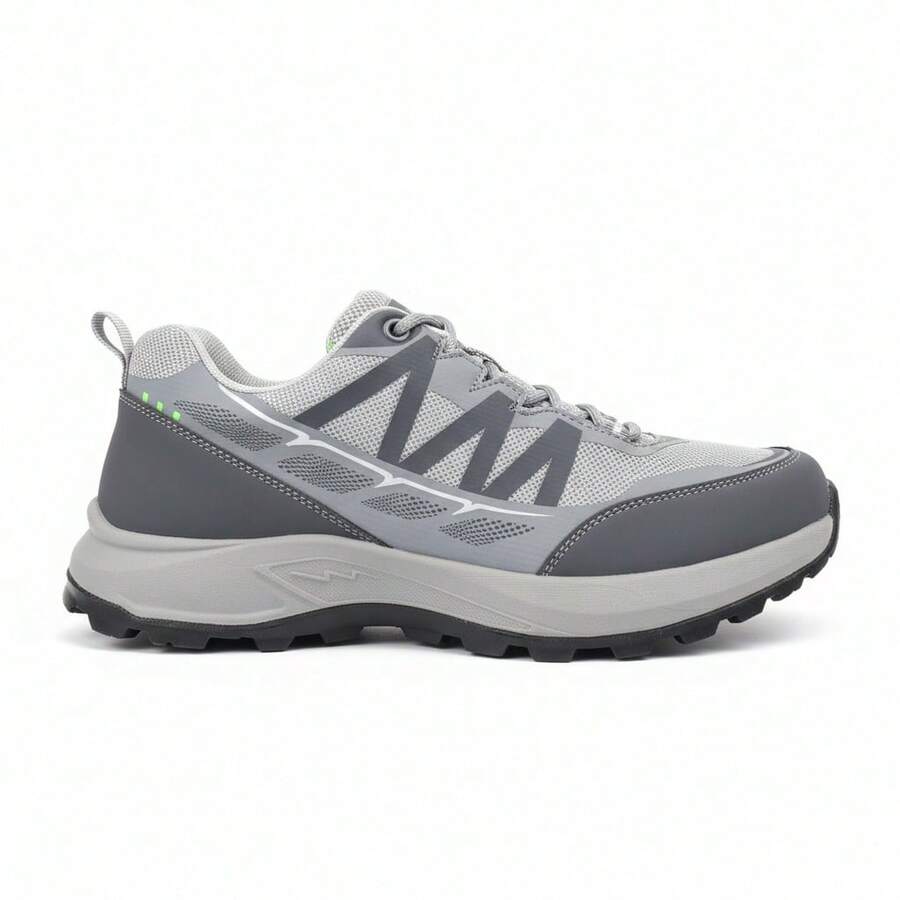 Men Casual Athletic Shoes - Grey - View 1