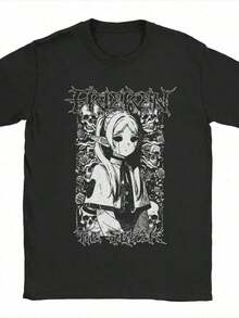 Novelty Robot Robloxs Woman Face Game Tshirt Unisex Round Neck Short Sleeve Clothing Cotton Summer Top Tee - Đen 4 - Xem 8