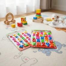 Letras Abecedario Magneticos y Numeros Didáctico Juguete Imán Niños set de 2 - Multicolor - Ver 4