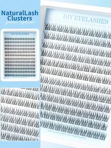144 piezas Kit de extensiones de pestañas naturales con rizo D, 168 piezas Set de racimos de pestañas, extensiones de pestañas delicadas, pestañas individuales de 8-16mm, incluye pegamento para pestañas y pinzas para extensión de pestañas DIY en casa - D - Ver 5