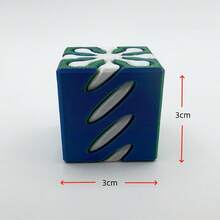 1件装 - 2026新款3D打印螺旋魔方扭转益智玩具，创意礼物，智力开发，减压玩具，适合儿童、青少年和成人 - 互动性强，是送给朋友、家人、生日、派对的理想礼物 - 送给他/她的完美礼物 - 彩色 - 查看 2