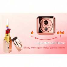 2-Pack Fun Cute Red Lipstick Lighter - Zinc Alloy Material, Wind-Resistant Flame, And Refillable Butane System - A Must-Have For Discerning Smokers (Butane Gas Not Included) - Bộ 2 chiếc màu đỏ - Xem 7