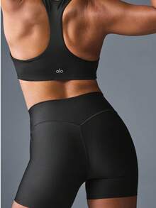 Alo Yoga Alo Airlift Short Casual Gym Sports & Work Out Shorts Yoga Pilates - 黑色 - 查看 4