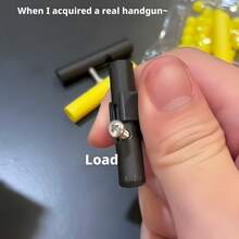 1pc 2026 New Mini Finger Gun Stress Relief Toy, Pocket Sized Shooting Toy For Teens, Interactive Toy For Boys And Girls, Perfect Gift For Friends, Birthday, Party - Multicolor - View 4