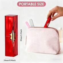 2-Pack Fun Cute Red Lipstick Lighter - Zinc Alloy Material, Wind-Resistant Flame, And Refillable Butane System - A Must-Have For Discerning Smokers (Butane Gas Not Included) - Bộ 2 chiếc màu đỏ - Xem 4