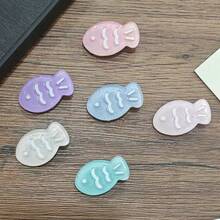2/6pcs Transparent Fish Hair Clips, Cute Girl Hairpins, Bangs Side Clips, Acrylic Snapper Duckbill Clip Hair Accessories, Women's Hair Clips, Essential Back-To-School Gifts - Hair Clip - View 9