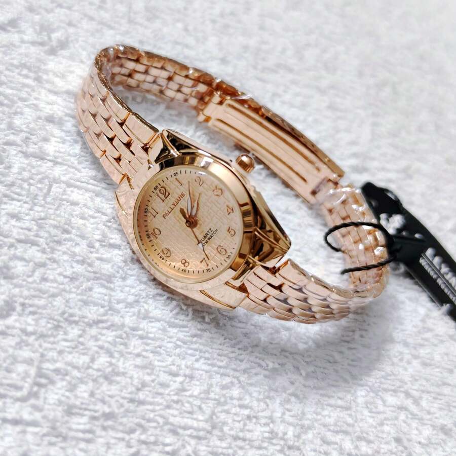 Pallyjane Small Women's Watch, Water Resistant, Delicate Minimalist, With Mini Dial, 25 Mm Watch Diameter, Classic Elegant Women's Fashion Quartz. - 玫瑰金 - 查看 1