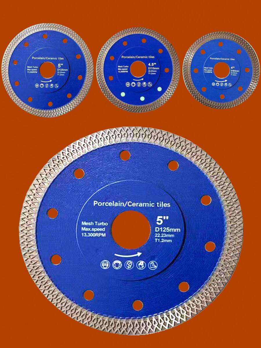 0.9in Inner Hole Alloy Wood Saw Blade, Cutting Without Jamming, Cutting Template Cabinet Board, Fast Cutting Speed, Two Specifications Of 125mm And 115mm, And Efficient
