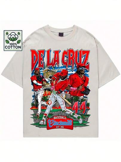 Vintage 90s Elly De La Cruz Unisex Shirt Retro Comics Style Elly De La Cruz Cincinnati Baseball Team Shirt Baseball Legend Tee 8425MD84 Comfortable And Vibrant, Retro Design T-Shirt, Suitable For Men And Women