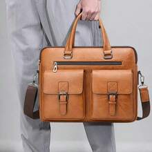 Men Briefcase - Khaki - View 8