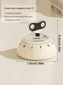 60 Minute Countdown Timer, Magnetic Self-Discipline Kitchen Cooking Timer, Attachable Timing Reminder, Children Learning Timer, Household Kitchen Tool, Coffee Tea Basket - Multicolor - View 7