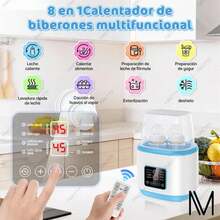 Esterilizador Calentador De Biberones Himylife Para Bebé 150w Seguroo Eficiente Practico Con Termostato Para Mamilas Leche Materna O Formula, calienta 4 Biberonesne - Tipo de Enchufe A USA (110-127V) - Ver 10