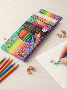 Lápices de color neón borrables 12 piezas - Una pieza - Ver 1