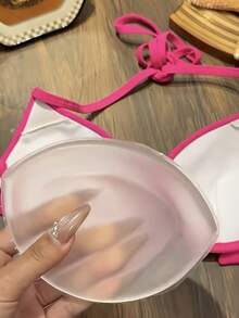 1对透明隐形胸垫 - 即刻提升胸型，适用于泳装、比基尼和沙滩装，自然提升并丰满胸部。 - 彩色 - 查看 2