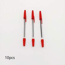 10支/50支装圆珠笔，红色、黑色、蓝色，书写用品，学生用品，油性圆珠笔，适合办公书写，返校文具，学校用品 - 彩色 - 查看 21