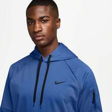 Sudadera con capucha Nike Therma-FIT para hombre - Cometa Azul - Ver 3