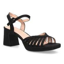 shoes&blues.es Women Heeled Sandals - Black - View 3