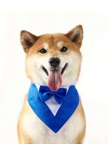 Valentine Dog Tuxedo Bandana, Red Heart Pet Tux With Bowtie, Adjustable Valentine's Day Costume For Extra Small Medium Large Dogs Cats - Red - View 13