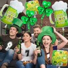 8Pcs St. Patrick's Day Balloon Set – 18-Inch Shamrock, Clover & Beer Foil Balloons For Irish Festival Party Decorations-Trending, Best Seller, New Arrival, Party Supplies, Elegant Decor, Party Decoration, St Patricks Day - Xem 3