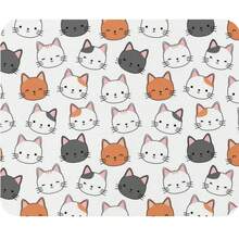 Rectangular Mousepad, Minimalist Kitten Wallpaper - A - Xem 3