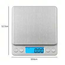 Báscula Gramera Digital de Alta Precisión con Función TARA | Balanza Electrónica para Cocina, Café y Repostería | Pantalla LCD - Multicolor - Ver 6