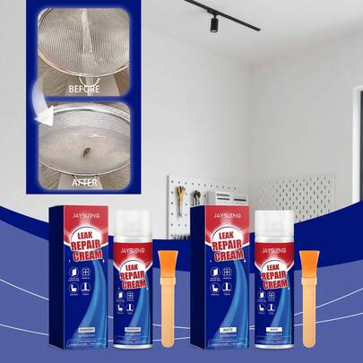 Keo sửa chữa chống rò rỉ JAYSUING (trong suốt/trắng); Chất trám kín; Chất bịt kín khe hở; Bề mặt bảo vệ chống thấm nước mạnh mẽ; Ngăn ngừa hiệu quả hư hại do độ ẩm; Thích hợp sử dụng trong nhà và ngoài trời; Tương thích với nhiều loại vật liệu; Có thể sử dụng ở nhiều khu vực.