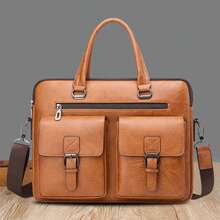 Men Briefcase - Khaki - View 11