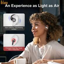 Briame Wireless Open-Ear Headphones With Microphone, Suitable For Running, Sports, Gaming, 150mAh Battery - View 7