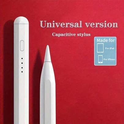 White Stylus Pen Universal Capacitive Touch Pen | Suitable For Android Tablets And Smartphones, Capacitive Touch Pen | Compatible With Xiaomi And Tablets, Portable Magnetic Touch Pen, Suitable For Various Brands Of Phones And Tablets, Equipped With Fast Charging Capacitive Pen And 60° Tilt Sensing Touch Pen, Comfortable Grip, Full Screen Anti-Misoperation Birthday Gift