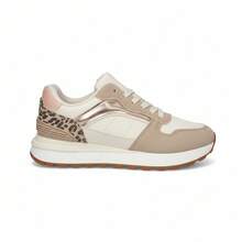 Women Casual Athletic Shoes - Beige - View 2