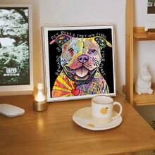 LaoJieYuan 2026新款斗牛犬印花帆布十字绣刺绣套装 针织缝纫工艺 手工计数不同礼物DIY套件 刺绣套件 十字绣套件 钩针套件 戳绣套件 缝纫配件 缝纫套件 绣线工艺套件 针线材料 缝纫图案 钩针工艺用品 刺绣套件 初学者缝纫图案 - 需要自己繡-不含框架 - 查看 7