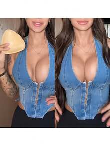 1 Cặp Băng Nâng Ngực Tái Sử Dụng - Miếng Đệm Nâng Ngực Có Thể Giặt Được, Tạo Hình Tự Nhiên và Thoải Mái - Nhiều màu - Xem 5