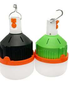 Luz LED para acampar, lámpara de emergencia portátil, 50 W, batería de 4800 mAh, 7-8 h de autonomía - Blanco - Ver 2