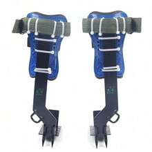 Two-Gear Tree/Pole Climbing Spikes Set With Adjustable Safety Belt, Rope, And Carabiner For Secure Climbing Adventures - Multicolor - View 7