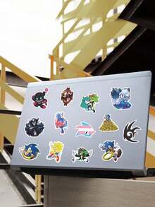 100pcs 3 Styles Cartoon Character Graffiti Stickers, Waterproof For Fridge, Water Bottle, Notebook - Multicolor - View 6