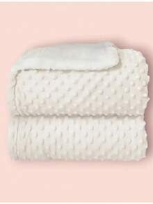 Luxury Double-Sided Baby Blanket - White - View 1