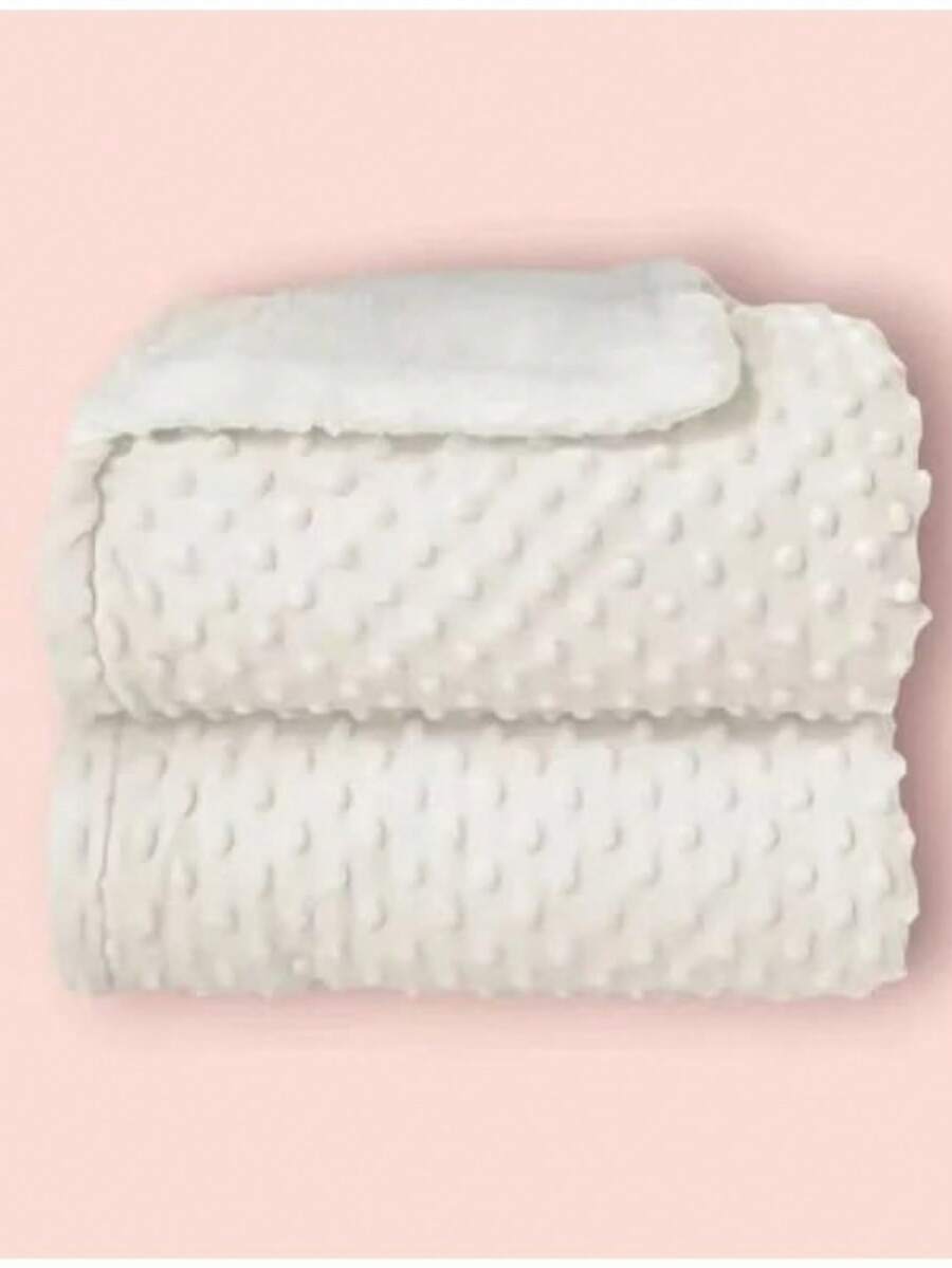 Luxury Double-Sided Baby Blanket - White - View 1