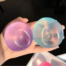 1个可塑形慢回弹椰子油手工挤压球，缓解焦虑，解压，手部按摩，挤压玩具，减压，派对礼物，礼品袋，奖品，生日礼物，毛绒挤压工具 - 彩色 - 查看 1