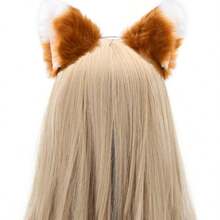 毛绒动物耳朵和角头箍 - 万圣节圣诞节主题派对动物角色扮演服装头箍 - 多色 - 查看 4