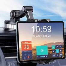 360° Adjustable Car Tablet Holder, Fits 4.7-11 Inch Phones & Tablets, Foldable Design, Holiday Gift, Car Tablet Mount, Travel Accessory, Compact Structure, Sturdy Construction - A - View 2