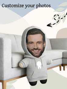 Customizable Photo Throw Pillow - Personalized Face Printed Double-Sided Cushion For Dad, Mom, Friends, Couples, Graduation, Birthday, Holidays (Father's Day, Mother's Day, Halloween, Christmas, Valentine's Day, Etc.) - Multicolor - View 34