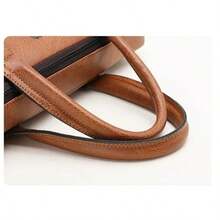 Maletín de Oficina para Hombre, Bolso de Mano con Correa Ajustable, para Laptop, Diseño Elegante y Moderno, 3 Colores Disponibles,Tres colores disponibles (negro/marrón/caqui), ideal para uso personal de hombres o como regalo perfecto - Caqui - Ver 6