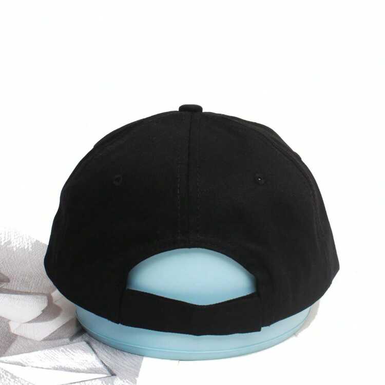 Mũ lưỡi trai thời trang unisex, mũ tài xế, mũ tai bèo - màu đen - Xem 4
