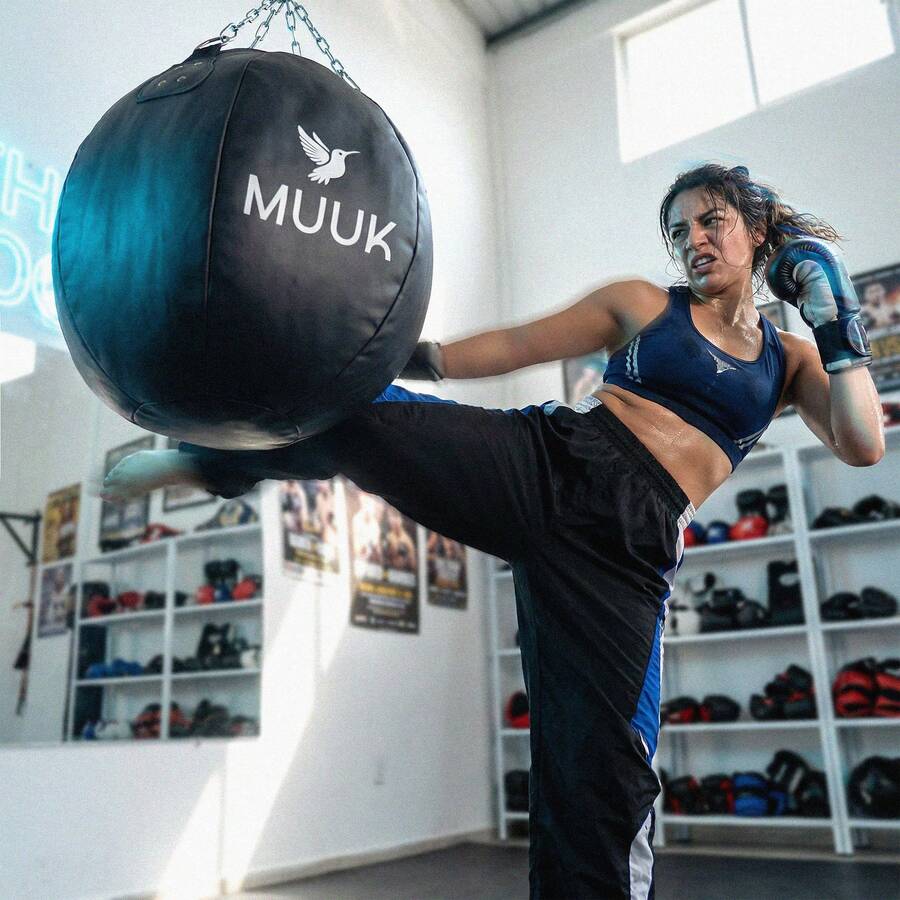 MUUK FITNESS Punching Bags & Sand Bags - Black and White 80 cm - View 1
