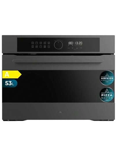 Cecotec Descubre el Horno Multifunción Air Fryer Bolero Hexa AF314500 Matt A: cocina saludable con mínima cantidad de aceite y logra acabados crujientes por fuera y jugosos por dentro gracias a la convección forzada de aire caliente. Disfruta de sus 11 funciones, como Airfry Master y Steam Assist, para recetas perfectas y llenas de sabor. Con una capacidad de 53L, cocina múltiples platos a la vez con eficiencia energética clase A y controla todo fácilmente desde su triple display táctil intuitivo. ¡Imprescindible para tu cocina!