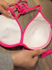 1对透明隐形胸垫 - 即刻提升胸型，适用于泳装、比基尼和沙滩装，自然提升并丰满胸部。 - 彩色 - 查看 5