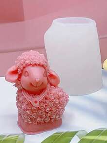 1 pièce Nouveau collier en forme de mouton 3D stéréo, moule en silicone en plâtre fait main pour pierre d'aromathérapie, outil de meulage pour décoration de fête - Un-blanc - Voir 8