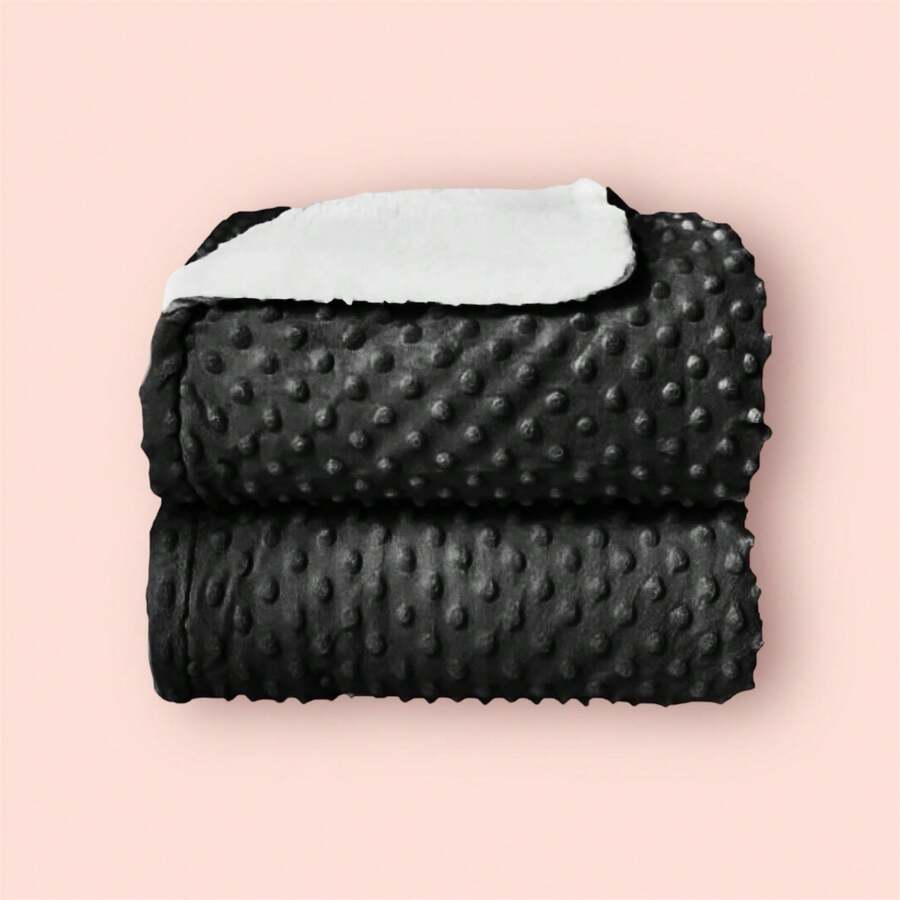 Luxury Double-Sided Baby Blanket - Black - View 1