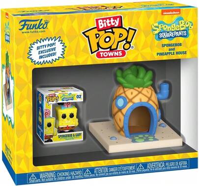 Funko Bitty POP! Town: Spongebob Squarepants - Spongebob And Pineapple House - Collectable Vinyl Figure - Gift Idea - Official Merchandise - Toys For Kids & Adults - Model Figure For Collectors
