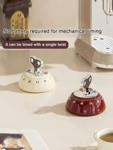 60 Minute Countdown Timer, Magnetic Self-Discipline Kitchen Cooking Timer, Attachable Timing Reminder, Children Learning Timer, Household Kitchen Tool, Coffee Tea Basket - Multicolor - View 5